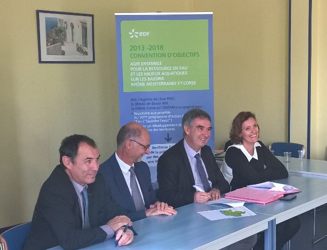 EDF et l'agence de l'eau ont signé une convention de partenariat le 13 novembre 2015
