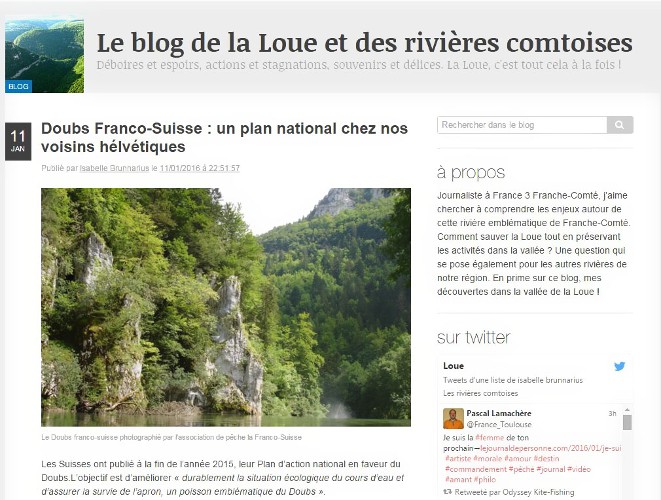 Le blog de la Loue et des rivières comtoises