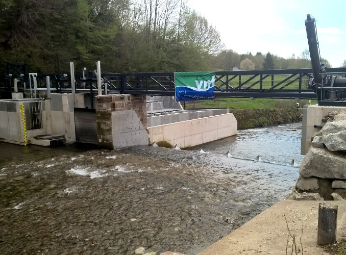 Inauguration du barrage du Rahin - VNF 28 avril 2016