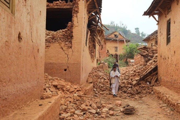 Séisme au Népal - Crédit Photos Triangle Génération Humanitaire
