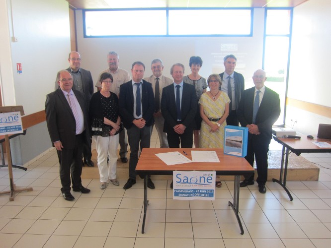 Le signataires du contrat de rivière