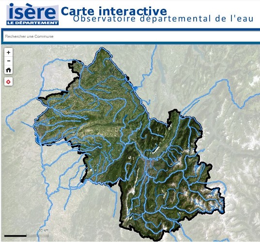 Observatoire départemental de l'eau en Isère