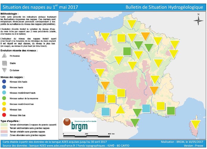 carte situation hydrogéologiue BRGM