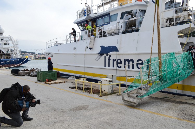 Le navire prêt à prendre la mer