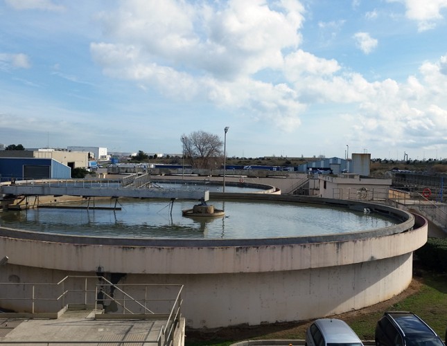 La station d'épuration des Eaux-Blanches à Sète