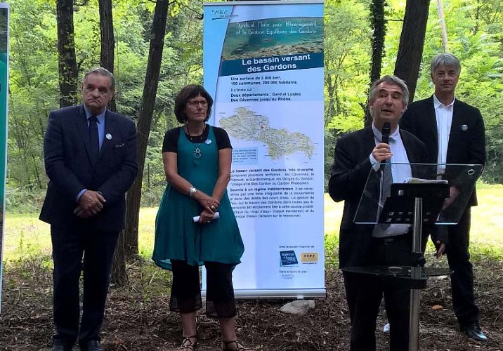 Max Roustan, Geneviève Blanc, Laurent Roy et Bernard Palpacuer