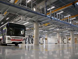 Lyon : un dépôt de bus écoresponsable