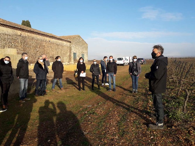 21 janvier avec la chambre d'agriculture du Gard