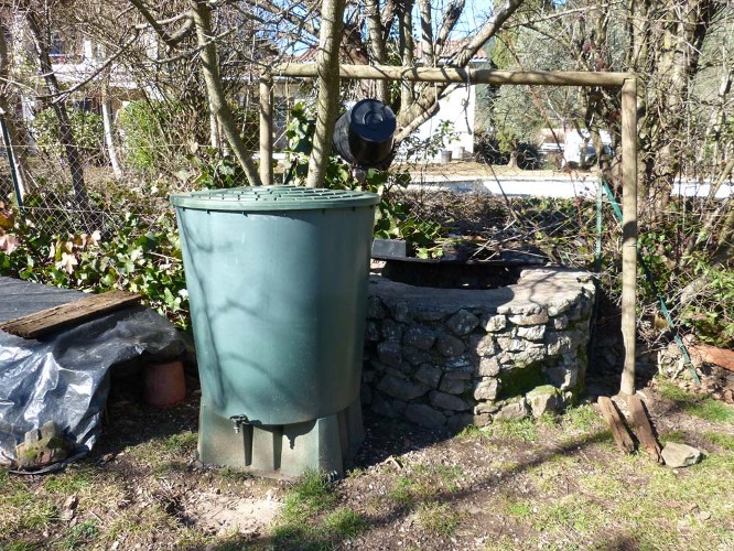 cuve de récupération d'eau de pluie