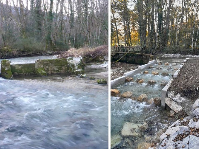 Le Furans avant et après travaux