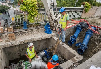Raccordement d'eau potable entre les communes des Bauges