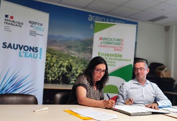 Hérault : signature de l’accord-cadre entre la chambre d’agriculture et l’agence de l’eau
