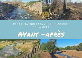 La Gère renaturée à Eyzin-Pinet dans l'Isère