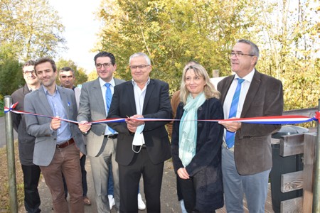 inauguration des travaux à Trévoux